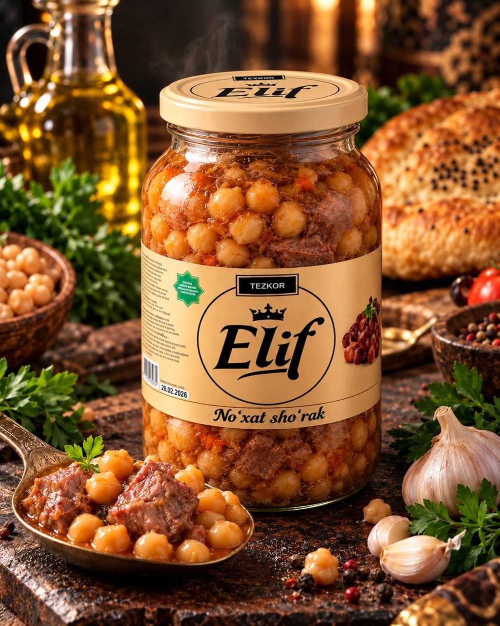 Elif tovuqli no'xatsho'rak 1 L