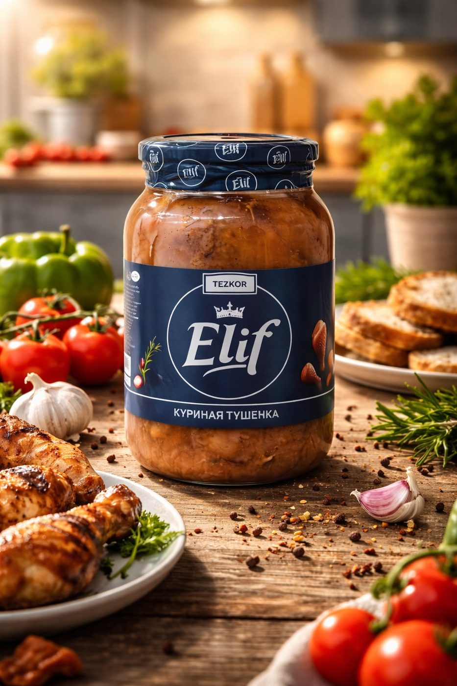 Elif tovuqli tushonka 1 L